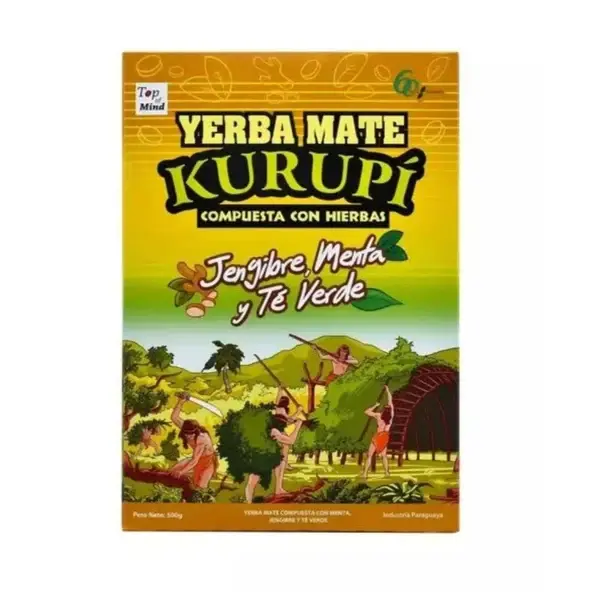 Yerba Mate Kurupí     Jengibre - Menta- Boldo