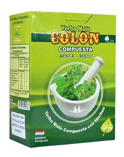 Yerba mate Colón Menta Boldo 500 g